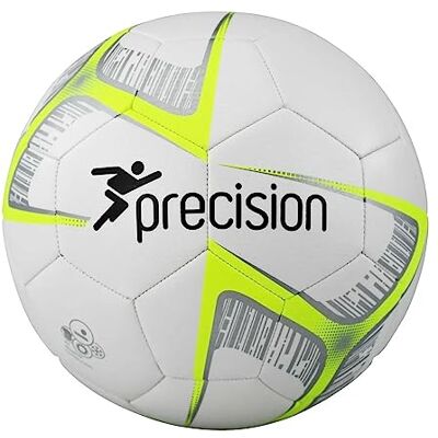 Precision Unisex-Youth Fusion Lite Football, White/Yellow, 320gms Precision Unisex-Youth Fusion Lite Football, White/Yellow, 320gms