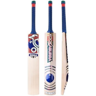 Kookaburra Retro Bubble 3 Star Cricket Bat, Blue/Red Kookaburra Retro Bubble 3 Star Cricket Bat, Blue/Red