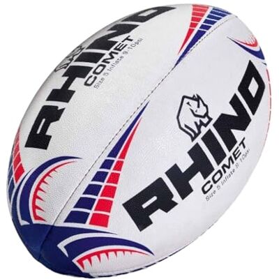 Rhino Comet Rugby Ball Match WHITE S5 Rhino Comet Rugby Ball Match WHITE S5