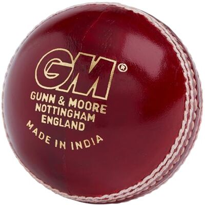 Gunn & Moore GM Cricket Ball Chrome Grade 1 Club Match Hand Stitched Waxed Leather 68-70 Seam Stitches Junior 4.69-5.06 Ounces Red Gunn & Moore GM Cricket Ball Chrome Grade 1 Club Match Hand Stitched Waxed Leather 68-70 Seam Stitches Junior 4.69-5.06 Ounces Red