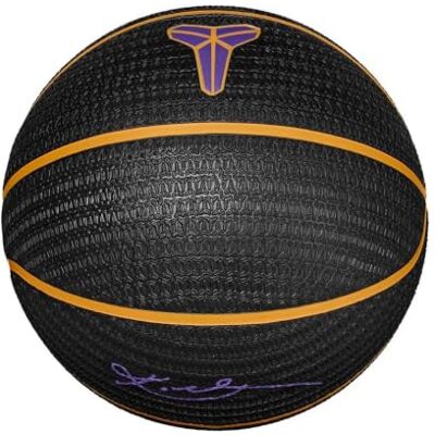 Nike Playground Basketball 8P Kobe Bryant – Outdoor Street Basketball Ball – Robust Training Basketball – Delivered Deflated, Black/University Gold/Court Purple/University Gold, 7 Nike Playground Basketball 8P Kobe Bryant – Outdoor Street Basketball Ball – Robust Training Basketball – Delivered Deflated, Black/University Gold/Court Purple/University Gold, 7