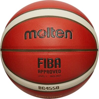 Molten B6G4550 Basketball I The Official Game Ball of British Hoops! I Size 6 I Game-Ready Pebble I Premium Composite Leather I Super League Basketball Molten B6G4550 Basketball I The Official Game Ball of British Hoops! I Size 6 I Game-Ready Pebble I Premium Composite Leather I Super League Basketball