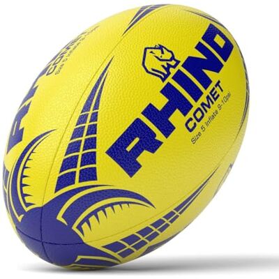 Rhino Rugby Ball Comet Fluo Yellow Size 4 Rhino Rugby Ball Comet Fluo Yellow Size 4