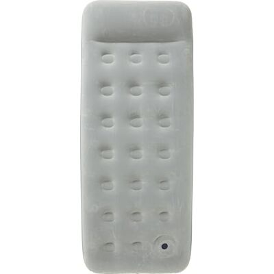 McKINLEY Single Velour Pump - Grey/Blue - Camping Air Mattress McKINLEY Single Velour Pump - Grey/Blue - Camping Air Mattress