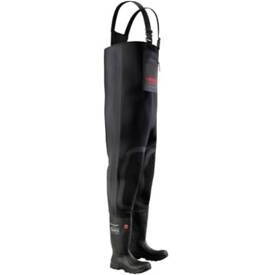 Dunlop Purofort TerraPRO Chest Wader FS with Steel Toe, Black, UK 11 Dunlop Purofort TerraPRO Chest Wader FS with Steel Toe, Black, UK 11