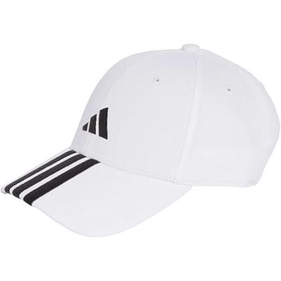 adidas Unisex Bball 3S New Logo Hat, White/Black, XS-S adidas Unisex Bball 3S New Logo Hat, White/Black, XS-S