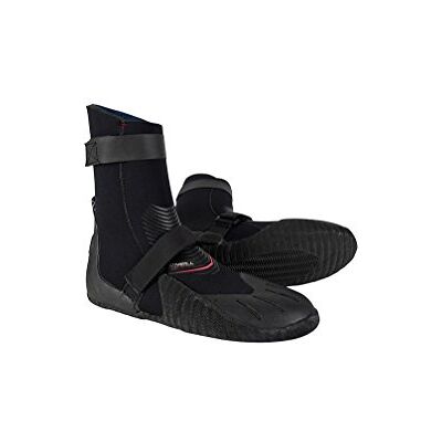 O'Neill Heat 5mm Round Toe Neoprene Boot with Textured Rubber Sole for Cold Water Surfing, Paddleboarding, Snorkeling O'Neill Heat 5mm Round Toe Neoprene Boot with Textured Rubber Sole for Cold Water Surfing, Paddleboarding, Snorkeling