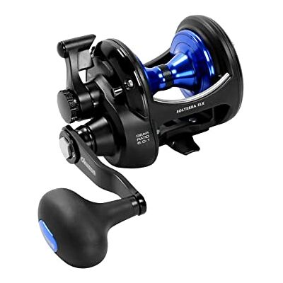 Okuma Fishing Okuma Solterra SLX High Speed Open Top Frame Lever Drag Saltwater Trolling Reel, SLX-10CSb, 380yds-20lb, Black Okuma Fishing Okuma Solterra SLX High Speed Open Top Frame Lever Drag Saltwater Trolling Reel, SLX-10CSb, 380yds-20lb, Black