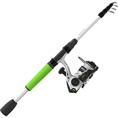 Zebco Roam Green 6-Foot Telescopic Spinning Fishing Rod and Reel Combo, Pre-Spooled with 8-Pound Line Zebco Roam Green 6-Foot Telescopic Spinning Fishing Rod and Reel Combo, Pre-Spooled with 8-Pound Line