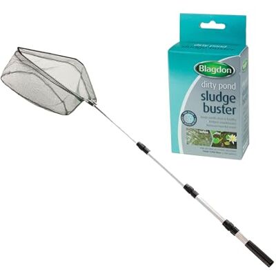 Blagdon 8915 Telescopic Folding Adjustable Pond Fish Fine Mesh Net, Aluminium Pole and Easy-Grip Rubber Handle, Space Saving, Easy Storage, Lock Handle at Desired Length (44cm to 137cm), Green/Black Blagdon 8915 Telescopic Folding Adjustable Pond Fish Fine Mesh Net, Aluminium Pole and Easy-Grip Rubber Handle, Space Saving, Easy Storage, Lock Handle at Desired Length (44cm to 137cm), Green/Black