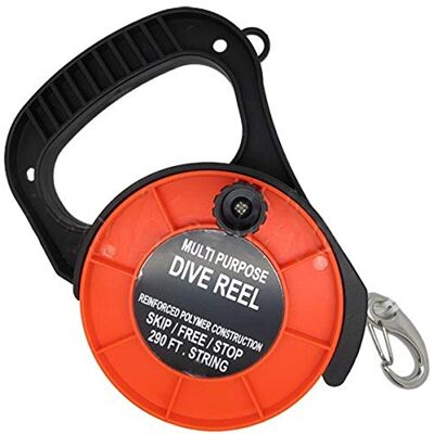 Scuba Choice Scuba Diving Multi Purpose Dive Reel, 290', Orange Scuba Choice Scuba Diving Multi Purpose Dive Reel, 290', Orange
