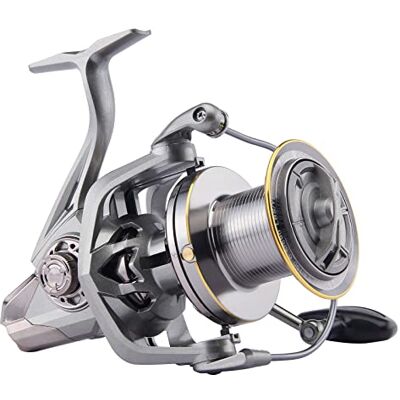 HAUT TON Spinning Reel NGK-14000 Advanced Version,17+1BB Graphite Frame Surf Fishing Reels,4.8:1 Gear Ratio 55LBs Max Drag Medium/Heavy Long Casting Saltwater Monster Fish. HAUT TON Spinning Reel NGK-14000 Advanced Version,17+1BB Graphite Frame Surf Fishing Reels,4.8:1 Gear Ratio 55LBs Max Drag Medium/Heavy Long Casting Saltwater Monster Fish.