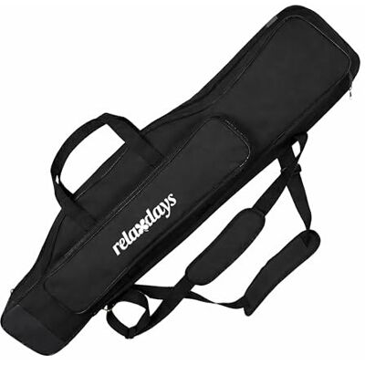 Relaxdays Fishing Rod Bag, 100 cm, for 3 rods, 5 compartments, padded, large, 1200D Oxford, black Relaxdays Fishing Rod Bag, 100 cm, for 3 rods, 5 compartments, padded, large, 1200D Oxford, black