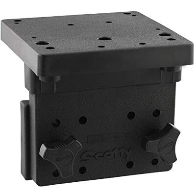 Scotty #1025 Right Angle Side Mounting Bracket for Downrigger Models 1080-1116, BLACK Scotty #1025 Right Angle Side Mounting Bracket for Downrigger Models 1080-1116, BLACK
