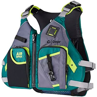 Onyx Air Span Angler USCG Approved Fishing Life Jacket Onyx Air Span Angler USCG Approved Fishing Life Jacket