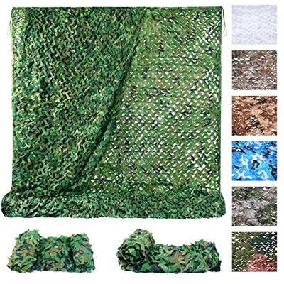 Sposuit Camouflage Net Sun Protection Camouflage Net 6 x 6 m Green Can be Used for Hunting, Forest Landscape Decorating and Outdoor Camping Sposuit Camouflage Net Sun Protection Camouflage Net 6 x 6 m Green Can be Used for Hunting, Forest Landscape Decorating and Outdoor Camping