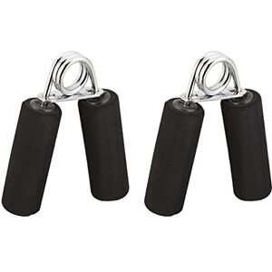 Relaxdays Hand Trainer Set Of 2, Foam Grips, Gripping Exerciser, Finger Muscle Training, Iron Spring, Black Relaxdays Hand Trainer Set Of 2, Foam Grips, Gripping Exerciser, Finger Muscle Training, Iron Spring, Black