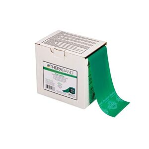THERABAND Latex-Free Resistance Band for Pilates, Home Gym, Rehab, Professional Physical Therapy & Fitness Equipment, 45.5 Metre, Green, Heavy