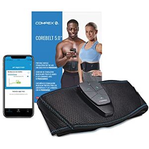 Compex Corebelt 5.0 Muscular electrostimulation belt 200 intensity levels Tone your abs and strengthen your abdominal muscles Stimulates abs and lumbar region S/M Compex Corebelt 5.0 Muscular electrostimulation belt 200 intensity levels Tone your abs and strengthen your abdominal muscles Stimulates abs and lumbar region S/M