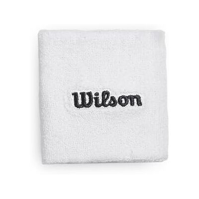 Wilson Terry Logo Wristbands, Moisture-Controlling and Quick-Drying, Colour: Bright White, Size: One Size Wilson Terry Logo Wristbands, Moisture-Controlling and Quick-Drying, Colour: Bright White, Size: One Size
