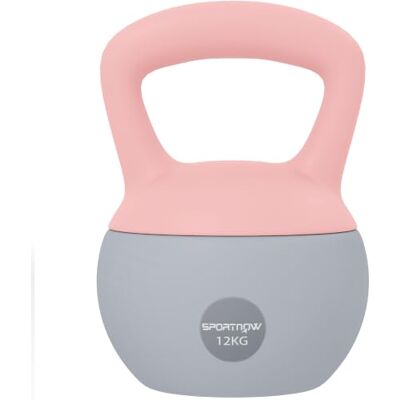 SPORTNOW 4/6/8/10/12kg Soft Kettlebell with Non Slip Handle Grey Kettle Bell, Home Gym, Weight Lifting, Strength Training SPORTNOW 4/6/8/10/12kg Soft Kettlebell with Non Slip Handle Grey Kettle Bell, Home Gym, Weight Lifting, Strength Training