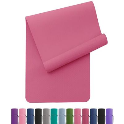 Narwhal Oak & Tea Yoga Mat, Non-Slip Fitness Mat, Environmentally Friendly TPE Sports Mat with Carry Strap, Gymnastics Mat for Pilates, Yoga, Workout 183 x 61 x 0.6 cm Narwhal Oak & Tea Yoga Mat, Non-Slip Fitness Mat, Environmentally Friendly TPE Sports Mat with Carry Strap, Gymnastics Mat for Pilates, Yoga, Workout 183 x 61 x 0.6 cm