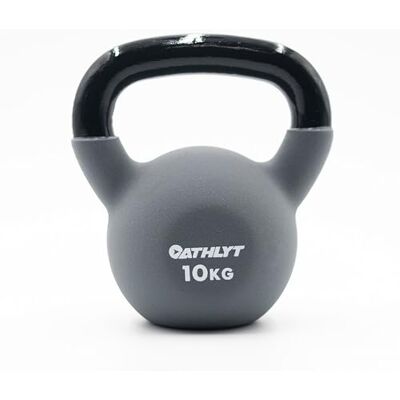 Athlyt Neoprene Kettlebell 10 kg, Grey Athlyt Neoprene Kettlebell 10 kg, Grey