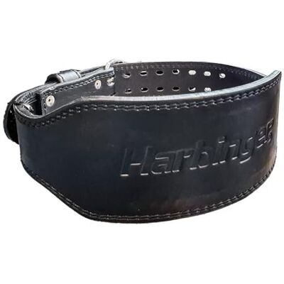 Harbinger 10mm Powerlifting Belt-Stabilizes Core and Supports Lower Back,Extra Thick Leather With Soft Suede Lining Provides Comfort and Support,Ideal For Power Lifters and Bodybuilders,Medium,Black Harbinger 10mm Powerlifting Belt-Stabilizes Core and Supports Lower Back,Extra Thick Leather With Soft Suede Lining Provides Comfort and Support,Ideal For Power Lifters and Bodybuilders,Medium,Black