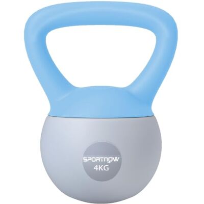 SPORTNOW 4/6/8/10/12kg Soft Kettlebell with Non Slip Handle Grey Kettle Bell, Home Gym, Weight Lifting, Strength Training SPORTNOW 4/6/8/10/12kg Soft Kettlebell with Non Slip Handle Grey Kettle Bell, Home Gym, Weight Lifting, Strength Training