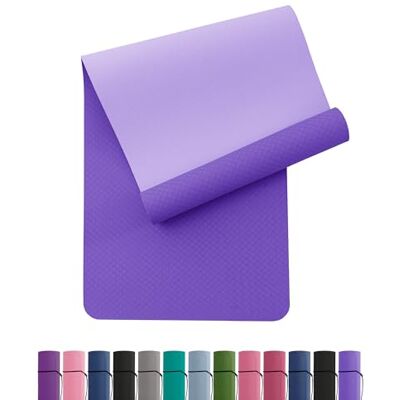 Narwhal Oak & Tea Yoga Mat, Non-Slip Fitness Mat, Environmentally Friendly TPE Sports Mat with Carry Strap, Gymnastics Mat for Pilates, Yoga, Workout 183 x 61 x 0.6 cm Narwhal Oak & Tea Yoga Mat, Non-Slip Fitness Mat, Environmentally Friendly TPE Sports Mat with Carry Strap, Gymnastics Mat for Pilates, Yoga, Workout 183 x 61 x 0.6 cm