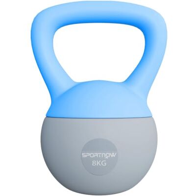 SPORTNOW 4/6/8/10/12kg Soft Kettlebell with Non Slip Handle Grey Kettle Bell, Home Gym, Weight Lifting, Strength Training SPORTNOW 4/6/8/10/12kg Soft Kettlebell with Non Slip Handle Grey Kettle Bell, Home Gym, Weight Lifting, Strength Training