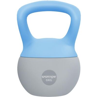 SPORTNOW 4/6/8/10/12kg Soft Kettlebell with Non Slip Handle Grey Kettle Bell, Home Gym, Weight Lifting, Strength Training SPORTNOW 4/6/8/10/12kg Soft Kettlebell with Non Slip Handle Grey Kettle Bell, Home Gym, Weight Lifting, Strength Training