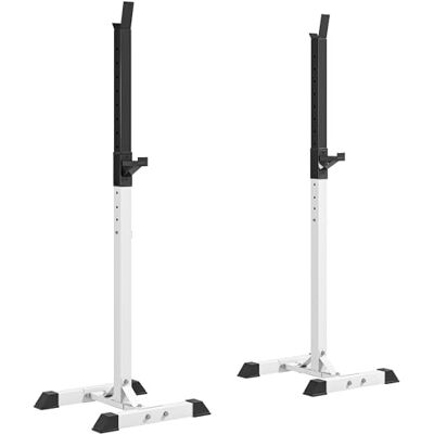 HOMCOM Heavy Duty Weight Stand Barbell Squat Stand Barbell Rack Spotter Gym Fitness Power Rack Holder Black HOMCOM Heavy Duty Weight Stand Barbell Squat Stand Barbell Rack Spotter Gym Fitness Power Rack Holder Black
