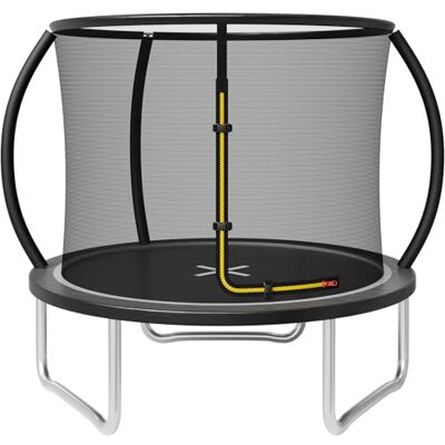 JUMMICO 6FT/7.5FT/10FT/12FT Trampoline Outdoor with Safety Enclosure Net Complete Outdoor Garden Trampoline for Kids & Adults Spring Tool Home Fitness Family Play Equipment JUMMICO 6FT/7.5FT/10FT/12FT Trampoline Outdoor with Safety Enclosure Net Complete Outdoor Garden Trampoline for Kids & Adults Spring Tool Home Fitness Family Play Equipment
