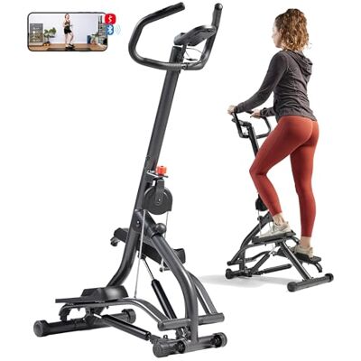Sunny Health & Fitness 46 cm Mountain Climb Stair Stepper with Handlebar, Extended Step Range Machine for Climbing Exercise, Compact, Height-Adjustable, SunnyFit App Enhanced Bluetooth Connectivity Sunny Health & Fitness 46 cm Mountain Climb Stair Stepper with Handlebar, Extended Step Range Machine for Climbing Exercise, Compact, Height-Adjustable, SunnyFit App Enhanced Bluetooth Connectivity