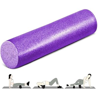 Yes4All High-Density EPP Round Back Roller Foam, Exercise Foam Roller for Yoga, Pilates & Stretching 30, 45, 60, 90 cm Yes4All High-Density EPP Round Back Roller Foam, Exercise Foam Roller for Yoga, Pilates & Stretching 30, 45, 60, 90 cm
