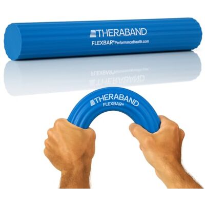 Theraband FlexBar Resistance Bar – Pain Relief for Tennis Elbow and Golfer’s Elbow – 12 Inch Durable Flex Bar for Strength and Grip – Portable and Easy to Use Theraband FlexBar Resistance Bar – Pain Relief for Tennis Elbow and Golfer’s Elbow – 12 Inch Durable Flex Bar for Strength and Grip – Portable and Easy to Use