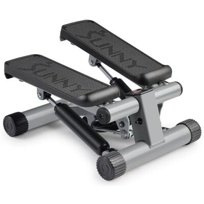 Sunny Health & Fitness Mini Stair Stepper w/Resistance Bands for Home Gym Full Body Cardio, Hydraulic Resistance, LCD Meter, No Assembly, Resistance Bands, 100-150 kg Capacity, SunnyFit App Sunny Health & Fitness Mini Stair Stepper w/Resistance Bands for Home Gym Full Body Cardio, Hydraulic Resistance, LCD Meter, No Assembly, Resistance Bands, 100-150 kg Capacity, SunnyFit App