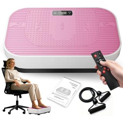 Neezee Vibration Plate Exercise Machine, 200W High-Torque 199 Speeds Vibrating Plate, Lymphatic Drainage Thigh Trainer, Abs Machine with Resistance Bands, Home Gym Equipment for Weight Loss Neezee Vibration Plate Exercise Machine, 200W High-Torque 199 Speeds Vibrating Plate, Lymphatic Drainage Thigh Trainer, Abs Machine with Resistance Bands, Home Gym Equipment for Weight Loss