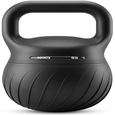 SQUATZ Kettlebell 7/9/11kg Soft Weight Kettle bells with Shock Absorbing Base, Extra Wide Non Slip Handle for Home Gym Strength Training SQUATZ Kettlebell 7/9/11kg Soft Weight Kettle bells with Shock Absorbing Base, Extra Wide Non Slip Handle for Home Gym Strength Training
