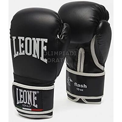 LEONE1947 Flash Muay Boxing Gloves - 10 Oz Black LEONE1947 Flash Muay Boxing Gloves - 10 Oz Black