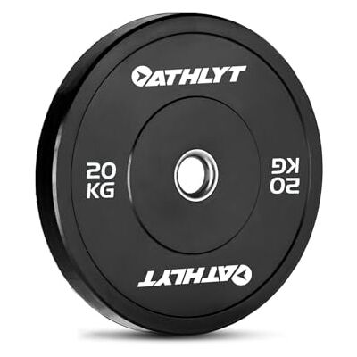 Athlyt Black Bumper Plates 20kg (Single) Athlyt Black Bumper Plates 20kg (Single)