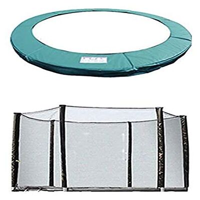 Green Bay Trampoline Replacement Pad Safety Net Enclosure 10ft 6-Pole Green Green Bay Trampoline Replacement Pad Safety Net Enclosure 10ft 6-Pole Green