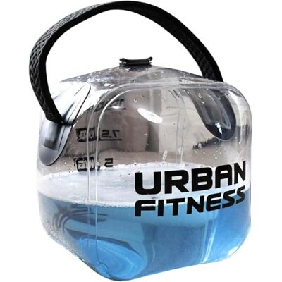 Urban Fitness Hydro Inertia Kettlebell, Inflatable Water Filled Training Weight with Foot Pump, Portable Functional Strength and Core Workout, 10kg Urban Fitness Hydro Inertia Kettlebell, Inflatable Water Filled Training Weight with Foot Pump, Portable Functional Strength and Core Workout, 10kg