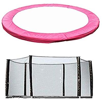 Green Bay Trampoline Replacement Safety Spring Cover Padding Pad + Safety Net Enclosure Surround 8FT Pink Green Bay Trampoline Replacement Safety Spring Cover Padding Pad + Safety Net Enclosure Surround 8FT Pink