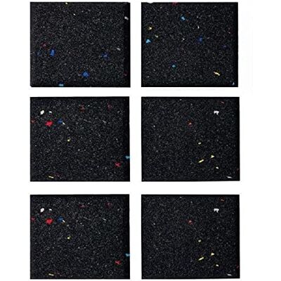 Nicoman Treadmill Mat Pad Heavy Duty Fitness Gym Treadmill Pad, High Density Floors Carpets Protectors Home Gym Anti-slip Shock Absorbent 15mm 10 x 10cm (Galaxy Black, 6 Pack) Nicoman Treadmill Mat Pad Heavy Duty Fitness Gym Treadmill Pad, High Density Floors Carpets Protectors Home Gym Anti-slip Shock Absorbent 15mm 10 x 10cm (Galaxy Black, 6 Pack)