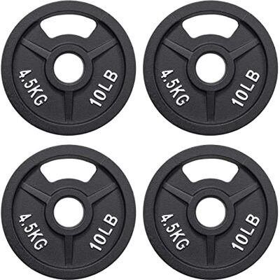 Signature Fitness BalanceFrom Cast Iron Olympic 2-Inch Weight Plate, Olympic Size Signature Fitness BalanceFrom Cast Iron Olympic 2-Inch Weight Plate, Olympic Size
