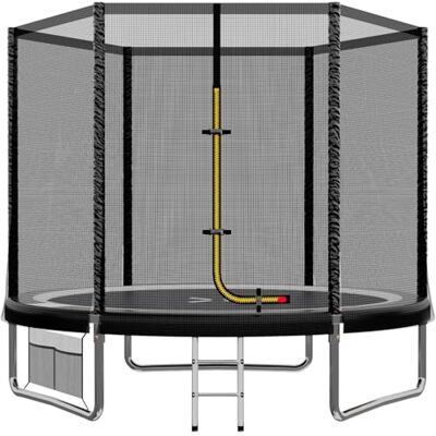 JUMMICO Garden Trampoline for Children, 6ft/7.5ft/10ft/12ft Trampoline Outdoor Safety net and Padded Poles for Children Indoor Outdoor Fitness,Maximum up to 150 kg JUMMICO Garden Trampoline for Children, 6ft/7.5ft/10ft/12ft Trampoline Outdoor Safety net and Padded Poles for Children Indoor Outdoor Fitness,Maximum up to 150 kg