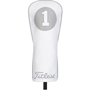 Titleist Frost Out Leather Headcover, Drive, White/Grey Titleist Frost Out Leather Headcover, Drive, White/Grey