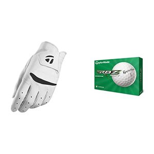 TaylorMade Men's Stratus Soft Golf Glove, White, Large & RBZ Soft Dozen Golf Balls, White,2021